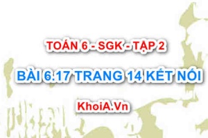 Bài 6.17 trang 14 Toán 6 Tập 2 Kết nối tri thức